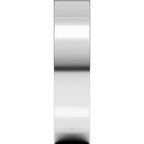 14K White Gold 5 mm Comfort-Fit Square Band Size 5.5