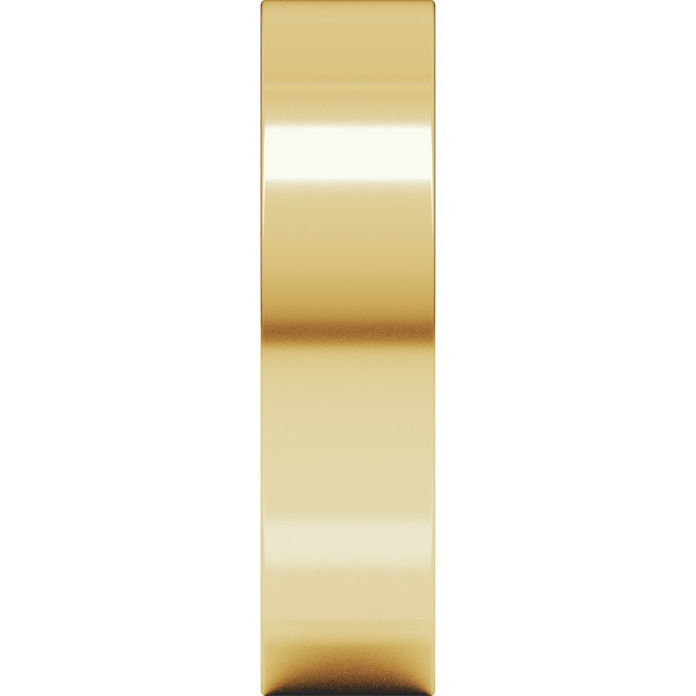10K Yellow Gold5 mm Comfort-Fit Square Band Size 7