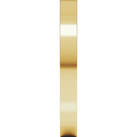 14K Yellow Gold 2.5 mm Comfort-Fit Square Band Size 6
