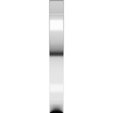 14K White Gold 2.5 mm Comfort-Fit Square Band Size 6