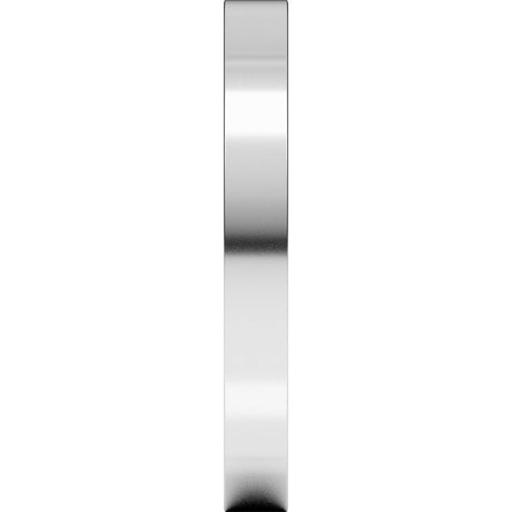 14K White Gold 2.5 mm Comfort-Fit Square Band Size 6
