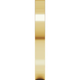 14K Yellow Gold 2.5 mm Comfort-Fit Square Band Size 5