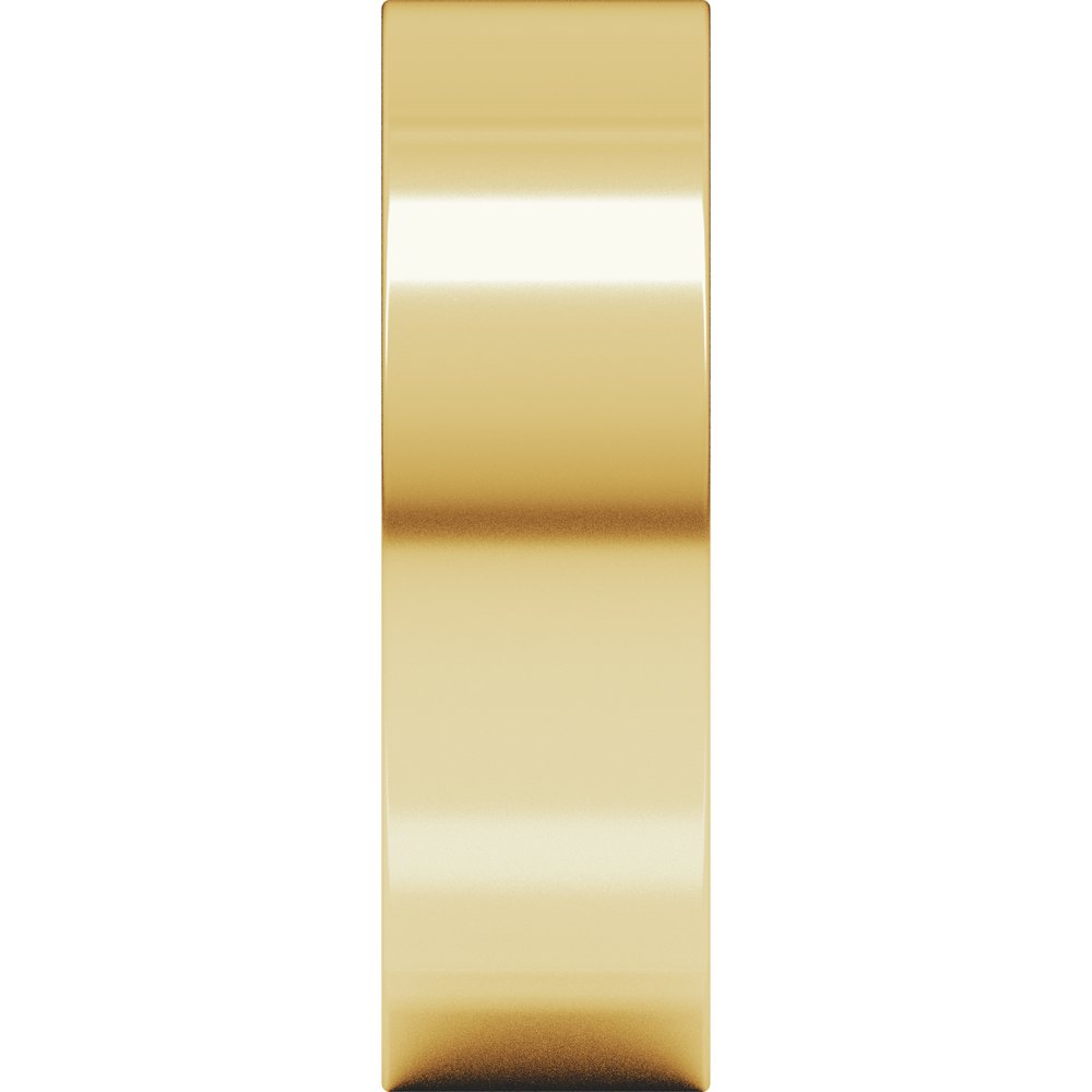 14K Yellow Gold 6 mm Comfort-Fit Square Band Size 6.5