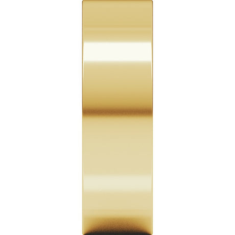 14K Yellow Gold 6 mm Comfort-Fit Square Band Size 6.5