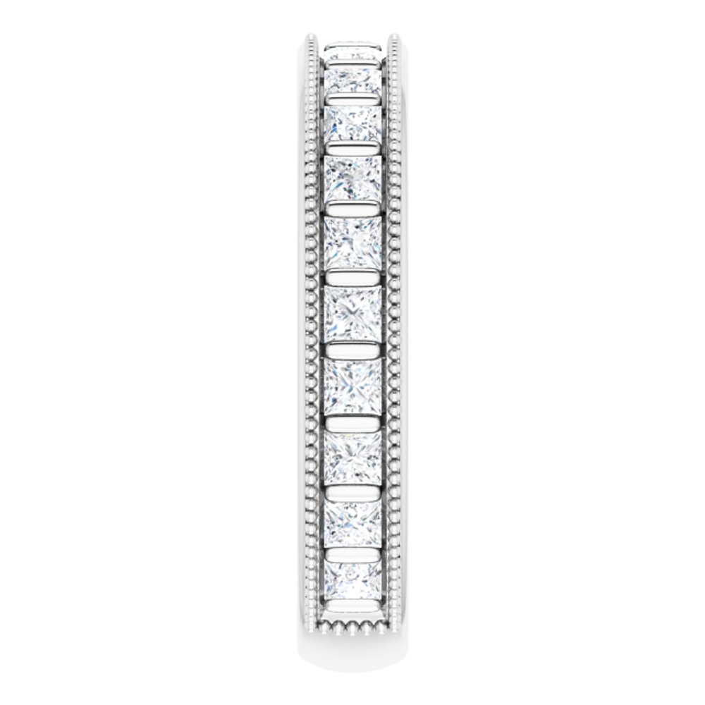 14K White 1 CTW Natural Diamond Anniversary Band