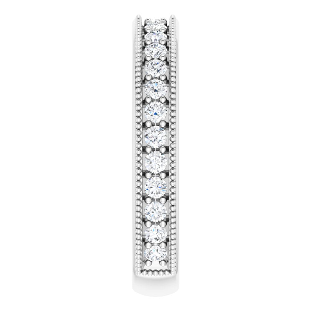14K White Gold 1/2 CTW Natural Diamond Anniversary Band