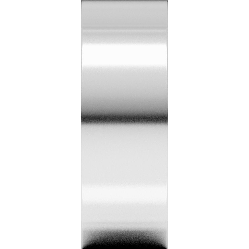 Continuum Sterling Silver 7 mm Comfort-Fit Square Band Size 10