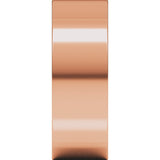 14K Rose Gold 7 mm Comfort-Fit Square Band Size 7.5