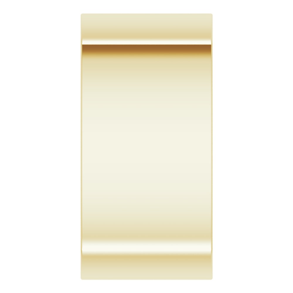 14K Yellow Gold 10 mm Comfort-Fit Square Band Size 8