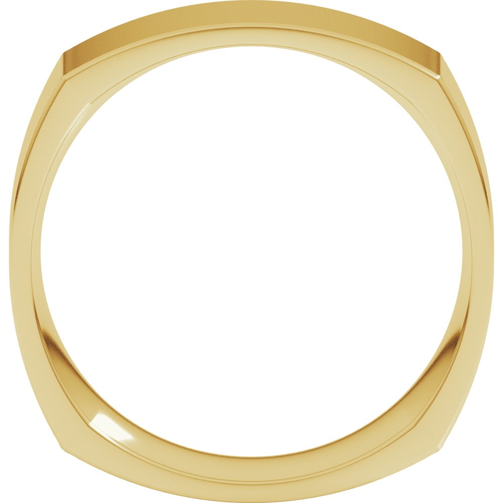 14K Yellow Gold 7 mm Comfort-Fit Square Band Size 6