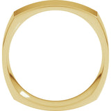 14K Yellow Gold 7 mm Comfort-Fit Square Band Size 6