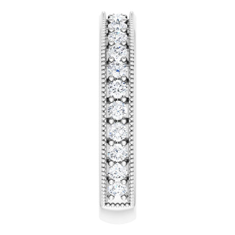 14K White Gold 3/4 CTW Natural Diamond Anniversary Band