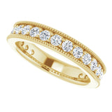 14K Yellow 1 CTW Natural Diamond Anniversary Band