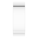 14K White Gold 8 mm Comfort-Fit Square Band Size 10