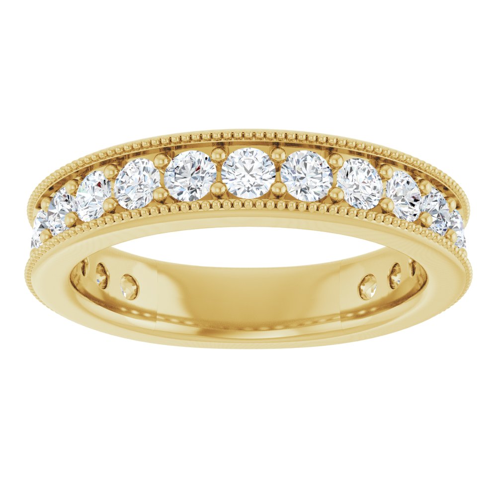 14K Yellow Gold 1 1/6 CTW Natural Diamond Anniversary Band