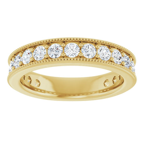 14K Yellow Gold 1 1/6 CTW Natural Diamond Anniversary Band