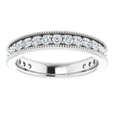 14K White 3/4 CTW Natural Diamond Anniversary Band