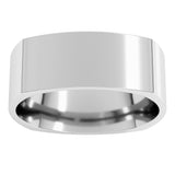 10K White 7 mm Comfort-Fit Square Band Size 9