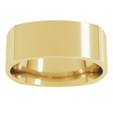 14K Yellow Gold 7 mm Comfort-Fit Square Band Size 6