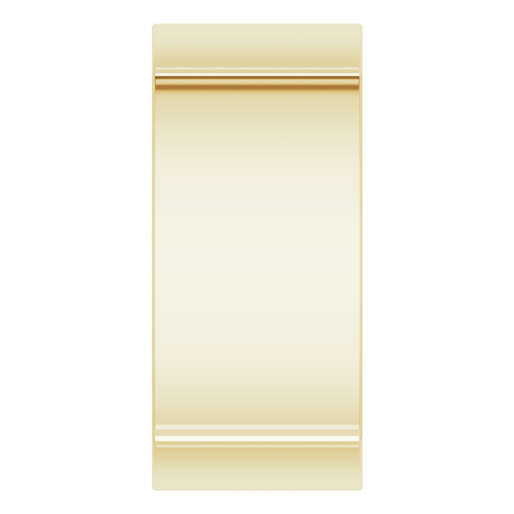 14K Yellow Gold 9 mm Comfort-Fit Square Band Size 10