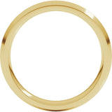 14K Yellow 4 mm Comfort-Fit Knife Band Size 11.5