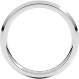 Continuum Sterling Silver 4 mm Comfort-Fit Knife Band Size 7