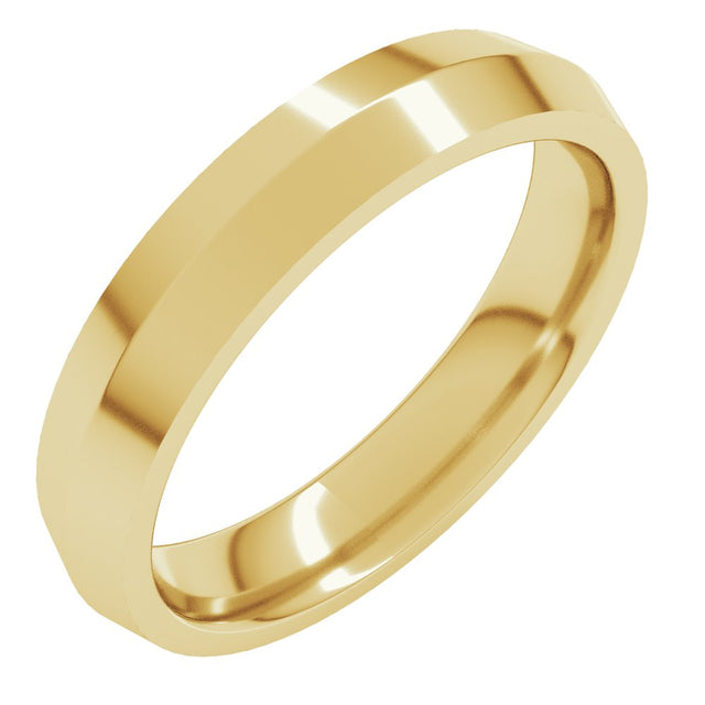 14K Yellow 4 mm Comfort-Fit Knife Band Size 11.5