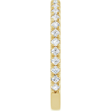14K Yellow Gold 1/2 CTW Lab-Grown Diamond Anniversary Band