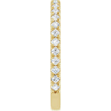 14K Yellow Gold 1/2 CTW Lab-Grown Diamond Anniversary Band