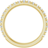 14K Yellow Gold 1/2 CTW Natural Diamond French-Set Anniversary Band