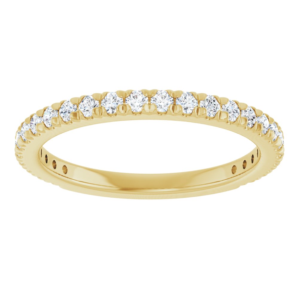 14K Yellow Gold 1/2 CTW Lab-Grown Diamond Anniversary Band