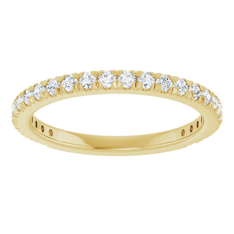 14K Yellow Gold 1/2 CTW Lab-Grown Diamond Anniversary Band