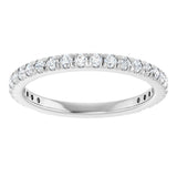 14K White Gold 1/2 CTW Lab-Grown Diamond Anniversary Band