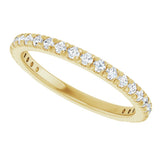 14K Yellow Gold 1/2 CTW Lab-Grown Diamond Anniversary Band