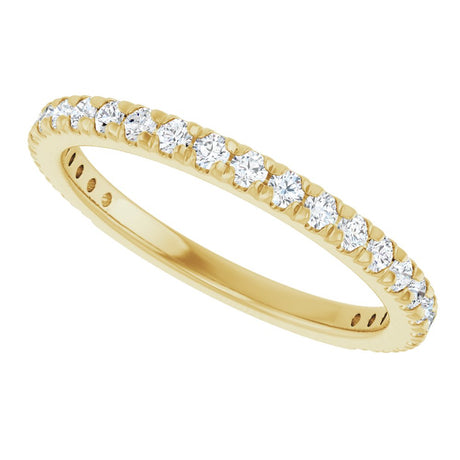 14K Yellow Gold 1/2 CTW Lab-Grown Diamond Anniversary Band