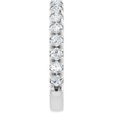 14K White Gold 1 CTW Lab-Grown Diamond Anniversary Band