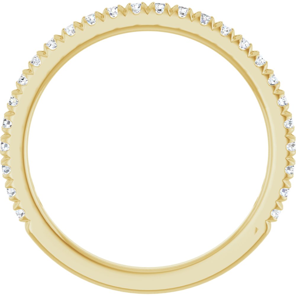 14K Yellow 1/3 CTW Lab-Grown Diamond French-Set Anniversary Band