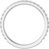 14K White Gold 1/2 CTW Lab-Grown Diamond Anniversary Band