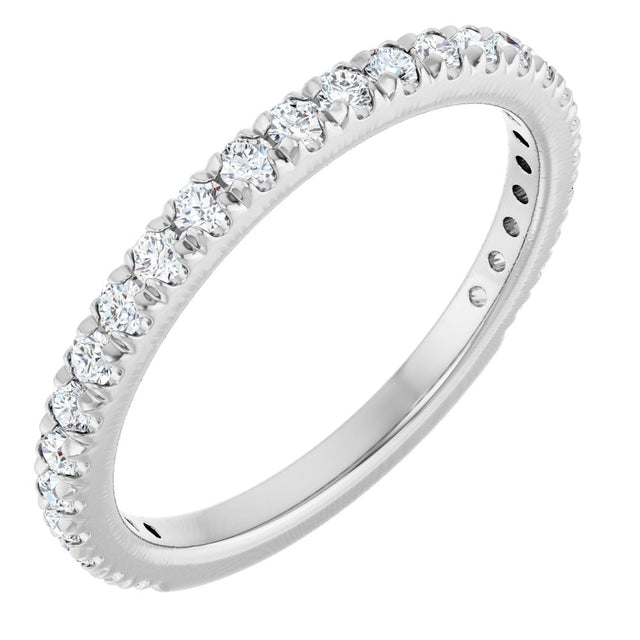 14K White Gold 1/2 CTW Lab-Grown Diamond Anniversary Band