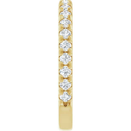 14K Yellow Gold 5/8 CTW Lab-Grown Diamond French-Set Anniversary Band