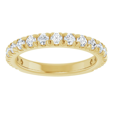 14K Yellow Gold 1 CTW Lab-Grown Diamond Anniversary Band