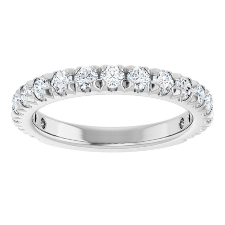 14K White Gold 1 CTW Lab-Grown Diamond Anniversary Band