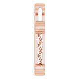 14K Rose Gold 1/4 CTW Natural Diamond Cross Pendant