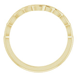 14K Yellow Contour Band