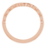 14K Rose Contour Band