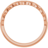 14K Rose Contour Band