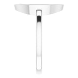 14K White .01 CTW Natural Diamond Open Circle Cluster Ring