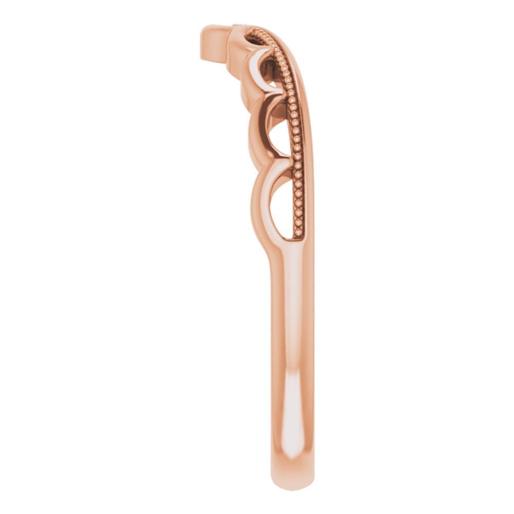 14K Rose Contour Band