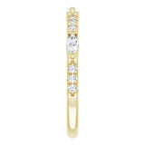 14K Yellow 3/8 CTW Natural Diamond Anniversary Band