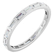 Platinum 1/2 CTW Natural Diamond Eternity Band Size 7